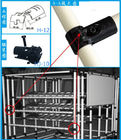 Черный ABS покрыл соединения трубы металла для системы шкафа хранения/шкафа пакгауза