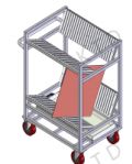 The handcart, upgraded version No. 2 of the flatbed cart, has a stronger load-bearing capacity and can be customized in size and material