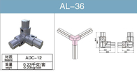 Соединитель трубки алюминиевого сплава AL-36 анодировал внутренний трехсторонний соединитель