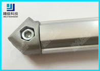 Одиночная сторона штуцеры трубы внутреннего соединителя 45 градусов алюминиевые анодируя серебр АЛ-13