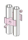Соединитель параллели трубки двойника заливки формы штуцера трубки ISO9001 AL-11 алюминиевый