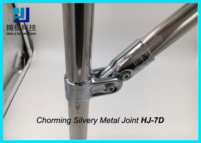 Universal Metal Joints Chrome Pipe Connectors For ESD Workbench HJ-7D